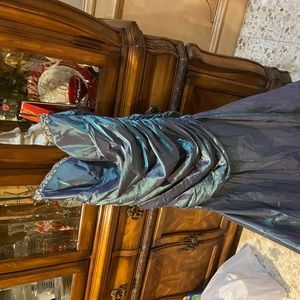 Iridescent Green Corset Gown
